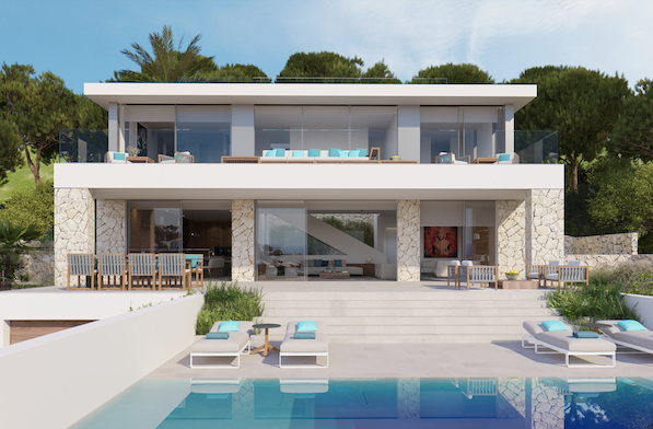 Neue moderne Villa mit Meerblick - Costa d'en Blanes