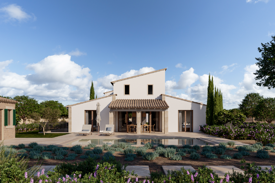 Impressive finca with unrivalled views of the Tramuntana mountains in Santa Maria del Cami