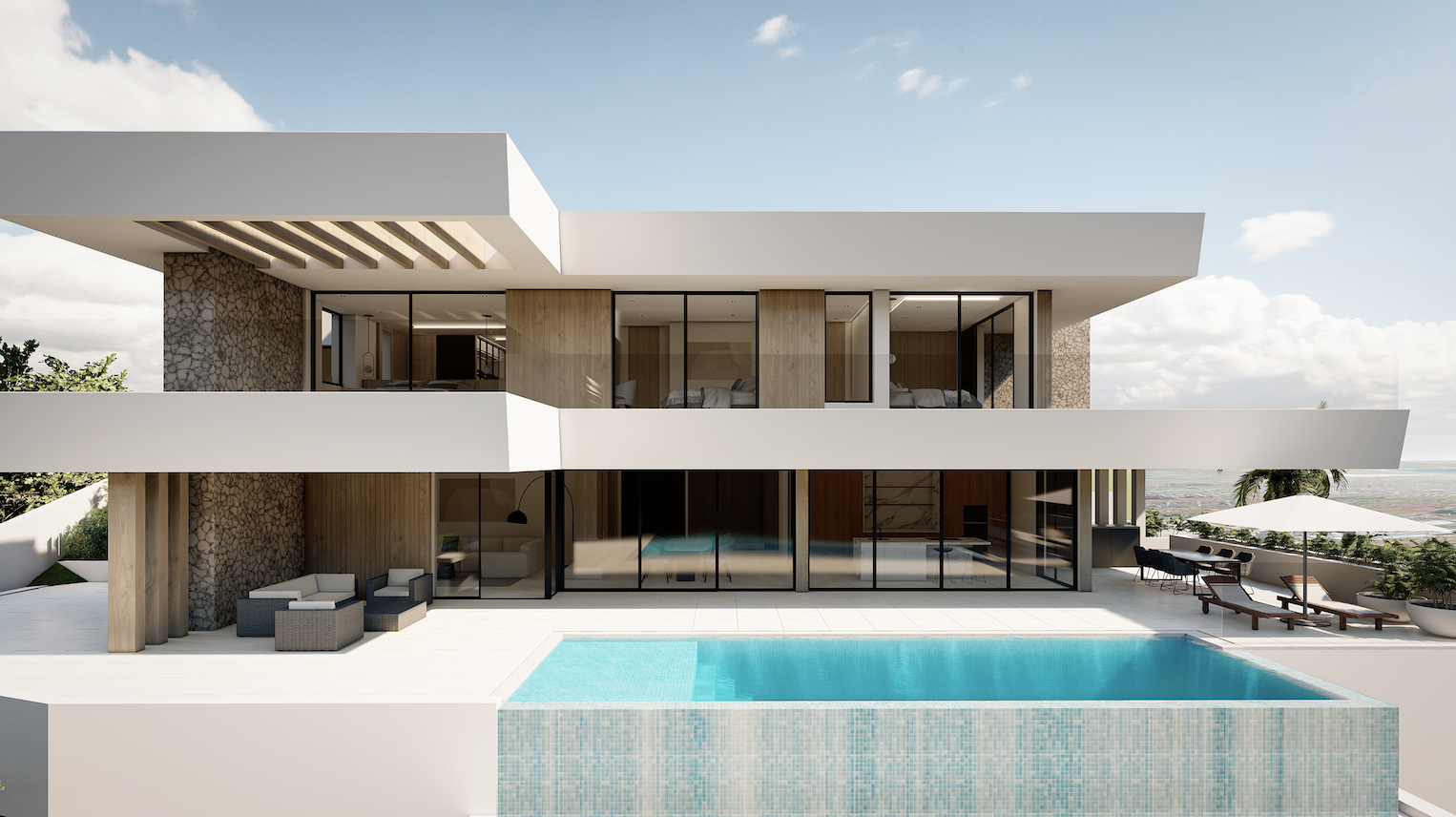 Contemporary Villa with stunning panoramic views over the Bay of Palma