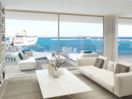 Luxury apartments with sea and harbour views in Palma